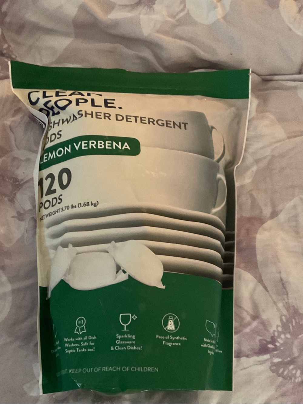 Lemon Verbena Dishwasher Detergent Pods - Green